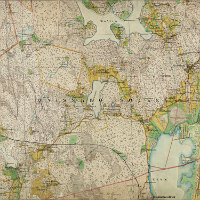 Hradsekonomisk karta  Svart, fltmtt 1864-1867